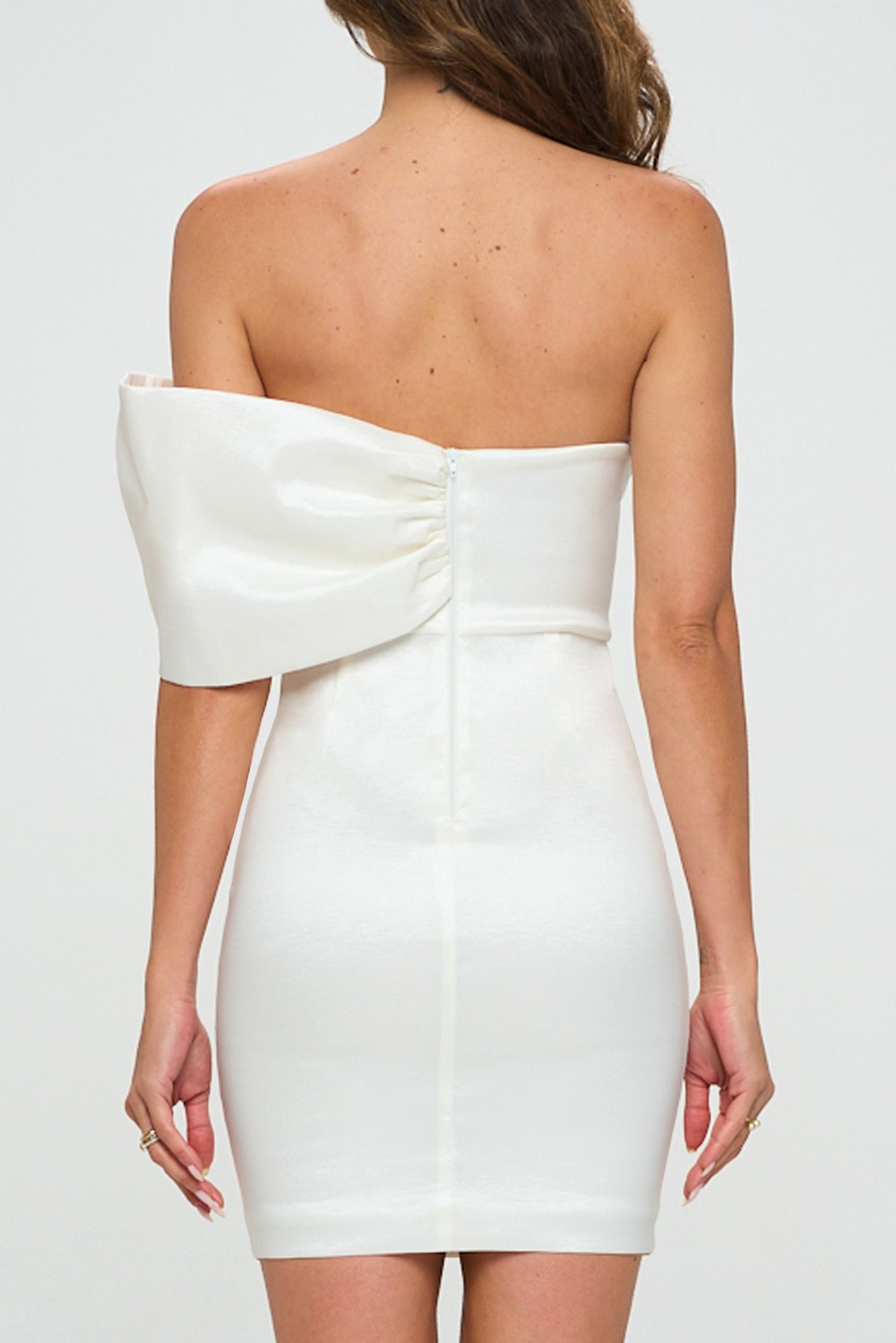 Renee Off Shoulder Bow Mini Dress