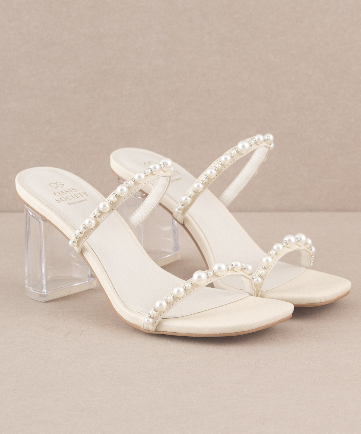 Mae Strappy Pearl Heel US 8.5 Mae Strappy Pearl Heel US 8.5