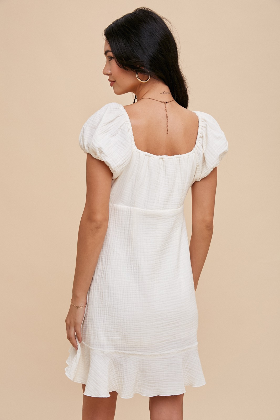 Willow Cotton Gauze Mini Dress