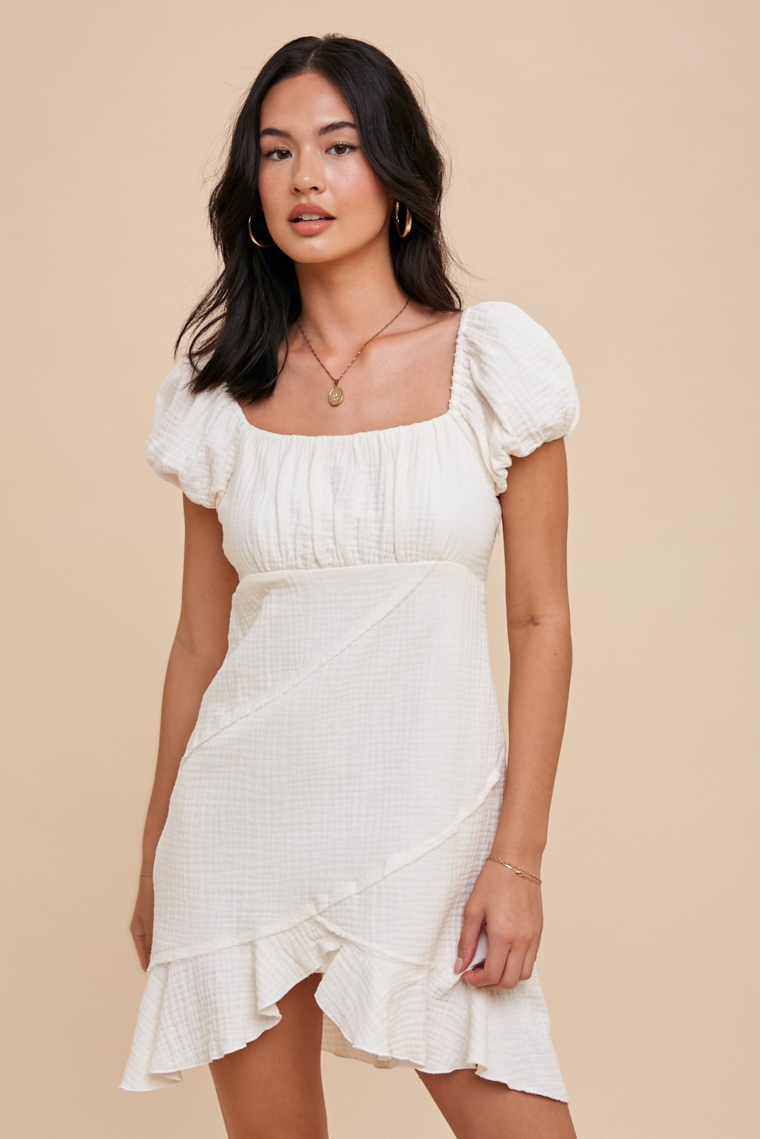 Willow Cotton Gauze Mini Dress