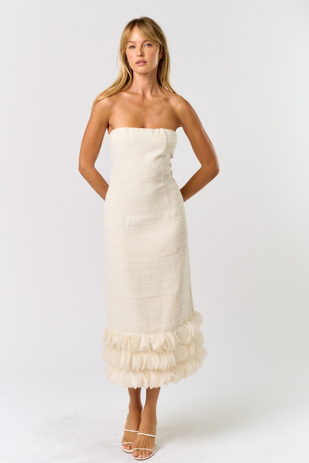 Leia Tweed Maxi Dress