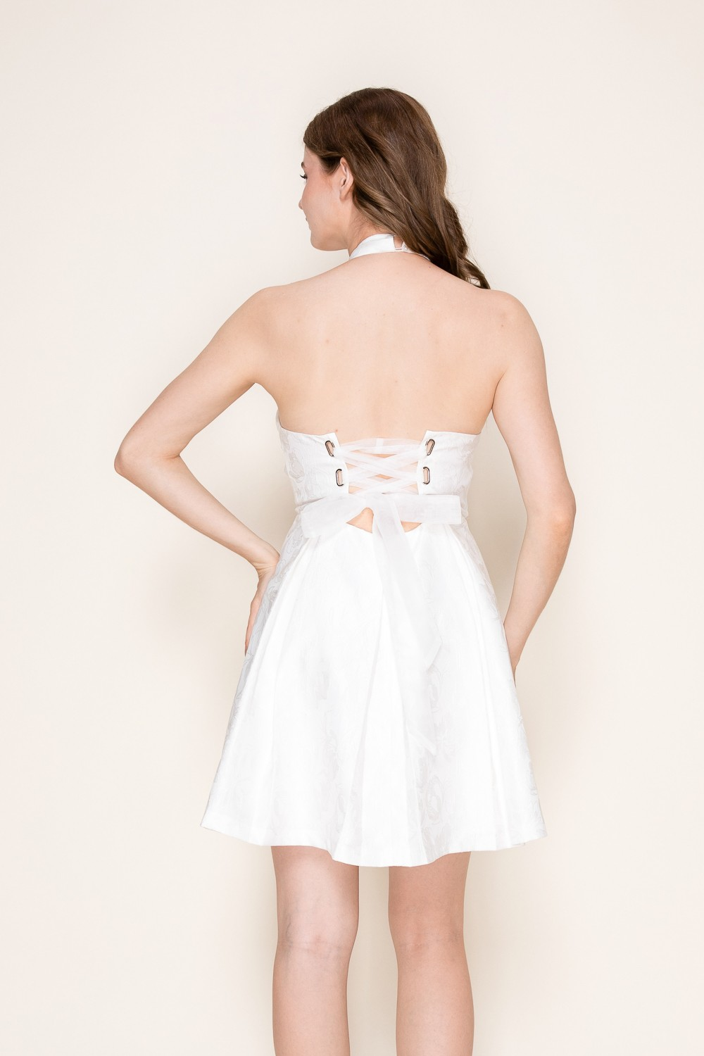 Grace Pleated Mini Dress