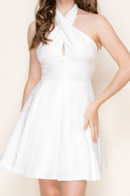 Grace Pleated Mini Dress