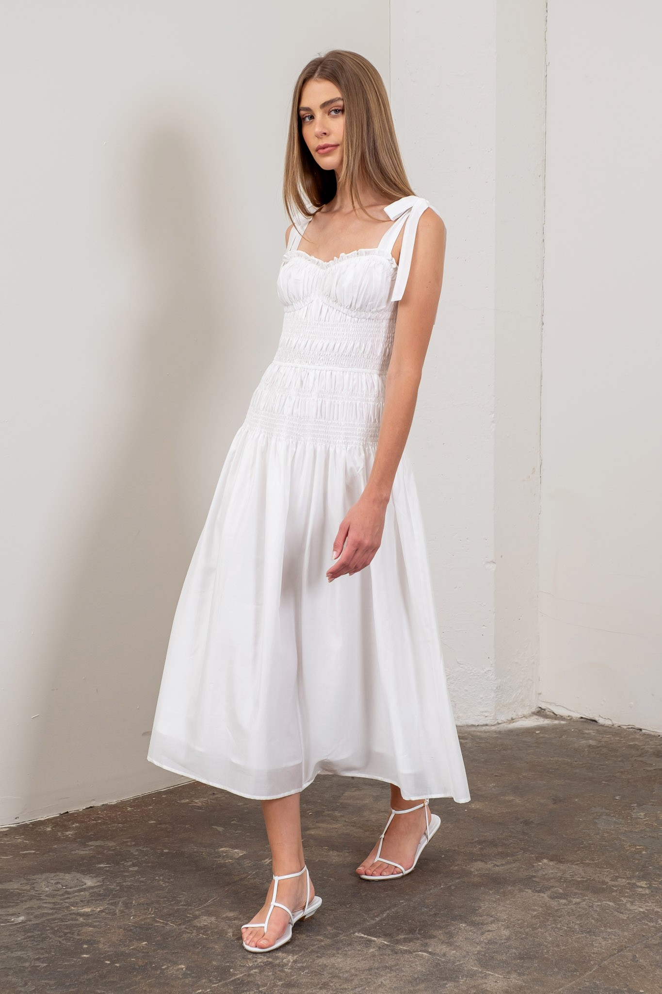 Tatum Linen Midi Dress