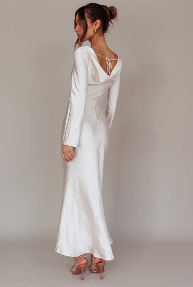 Celeste Satin Maxi Dress