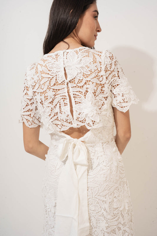 Rihanna 3D Lace Dress