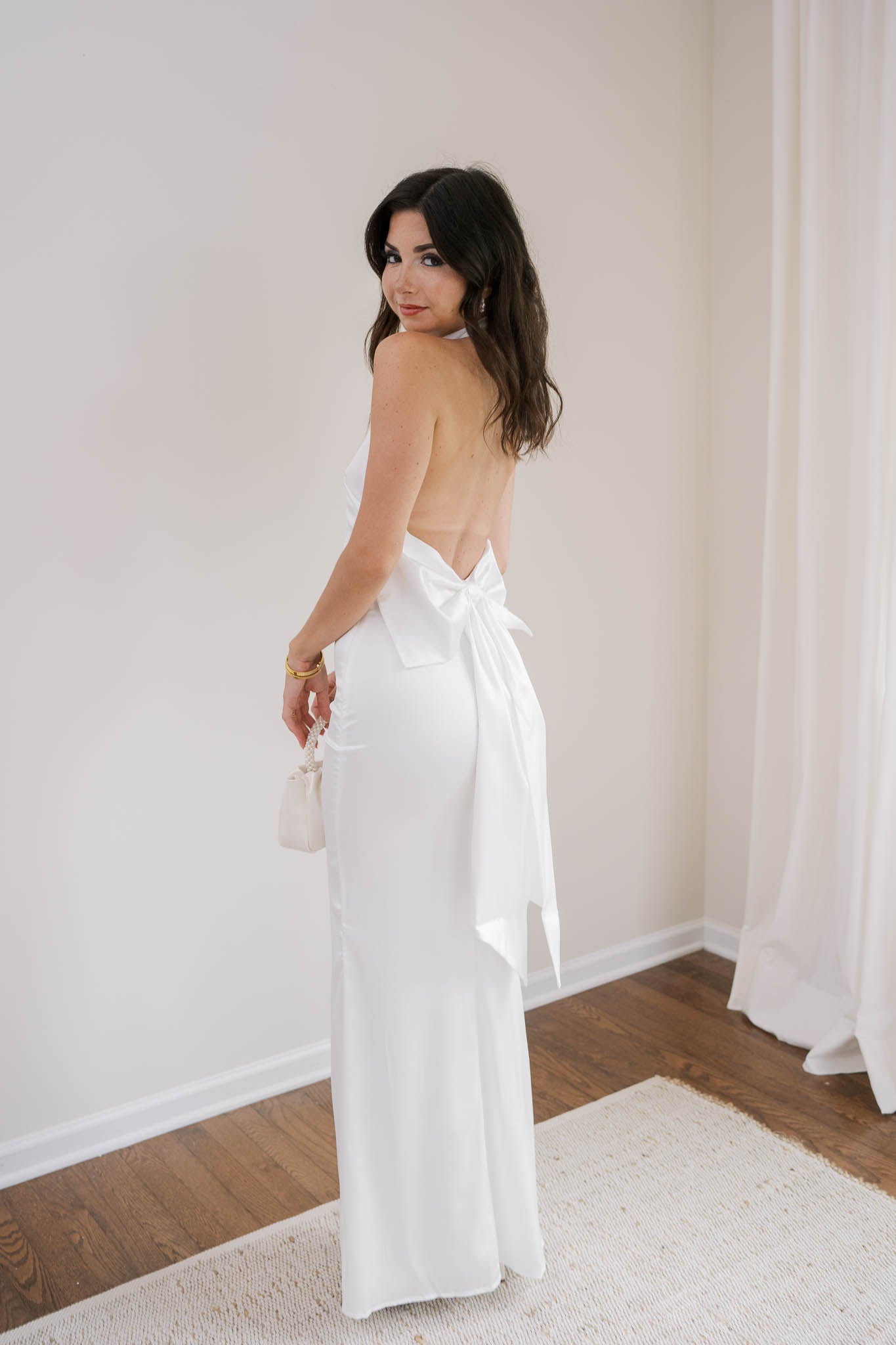 Halter Neck Maxi with Bow Back