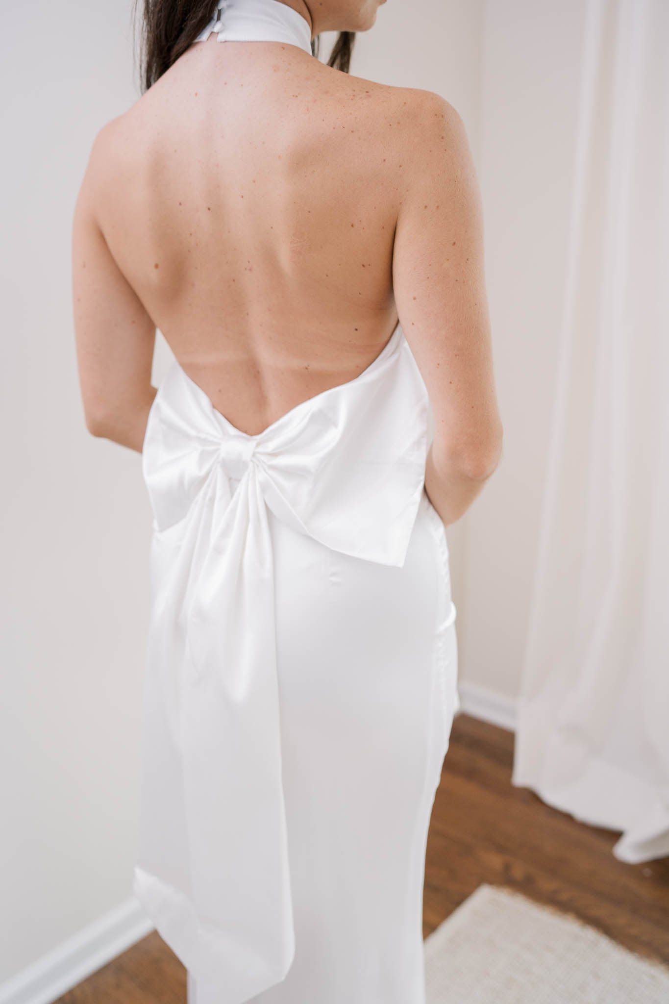 Halter Neck Maxi with Bow Back