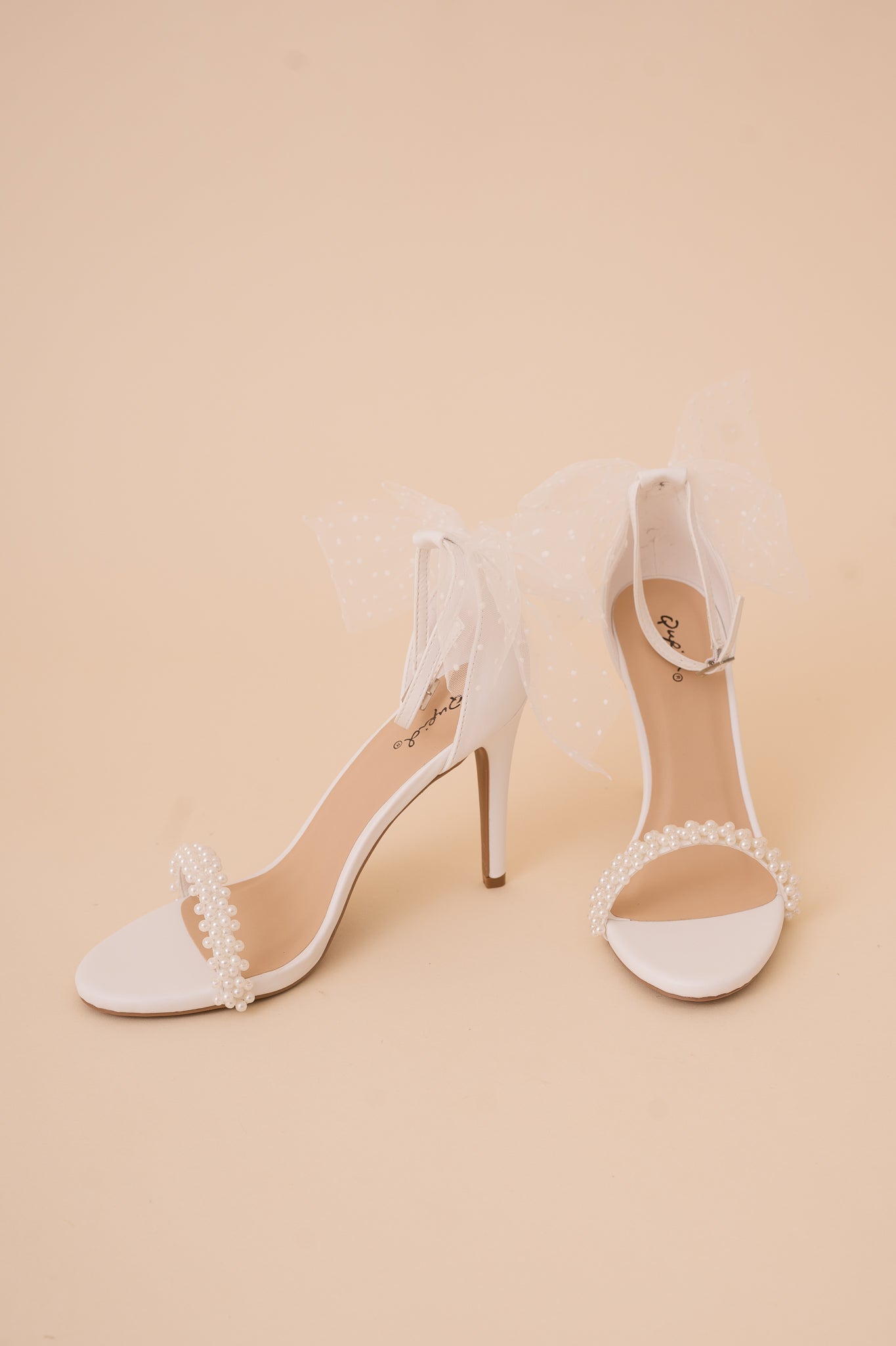 Greta Pearl and Bow Detail Heels