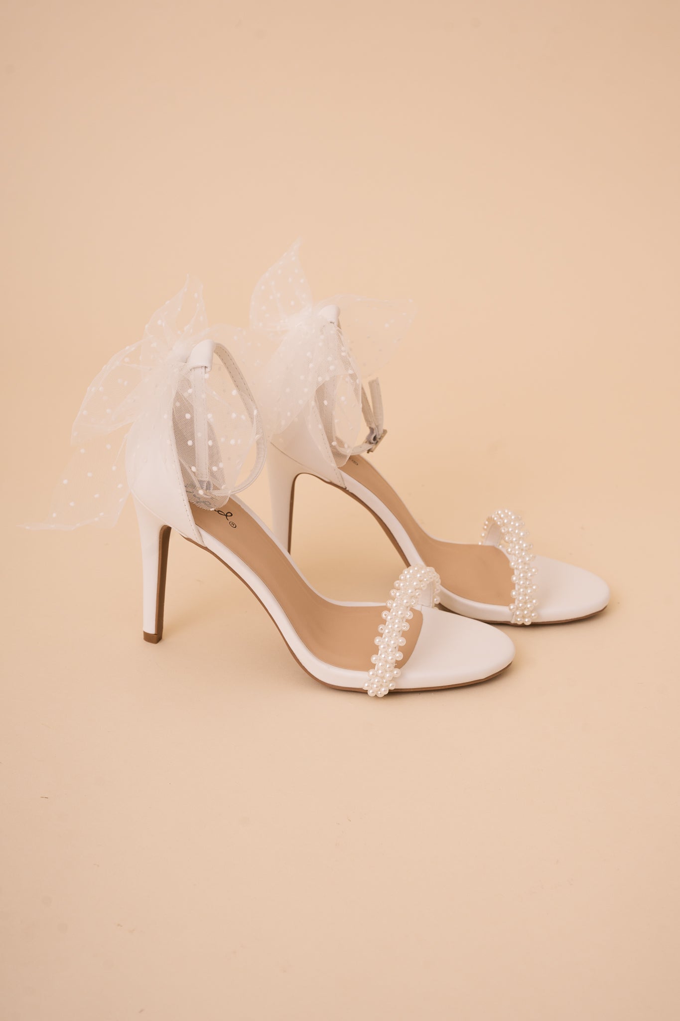 Greta Pearl and Bow Detail Heels