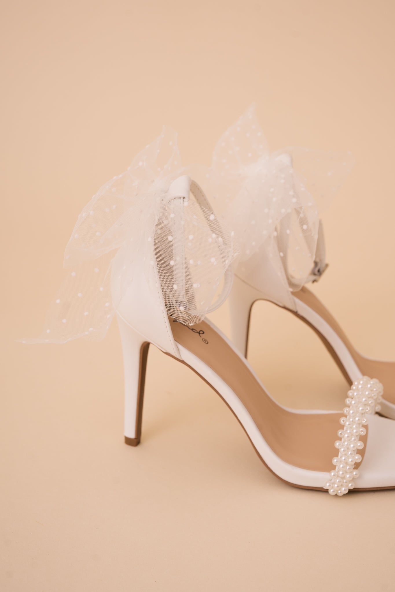 Greta Pearl and Bow Detail Heels