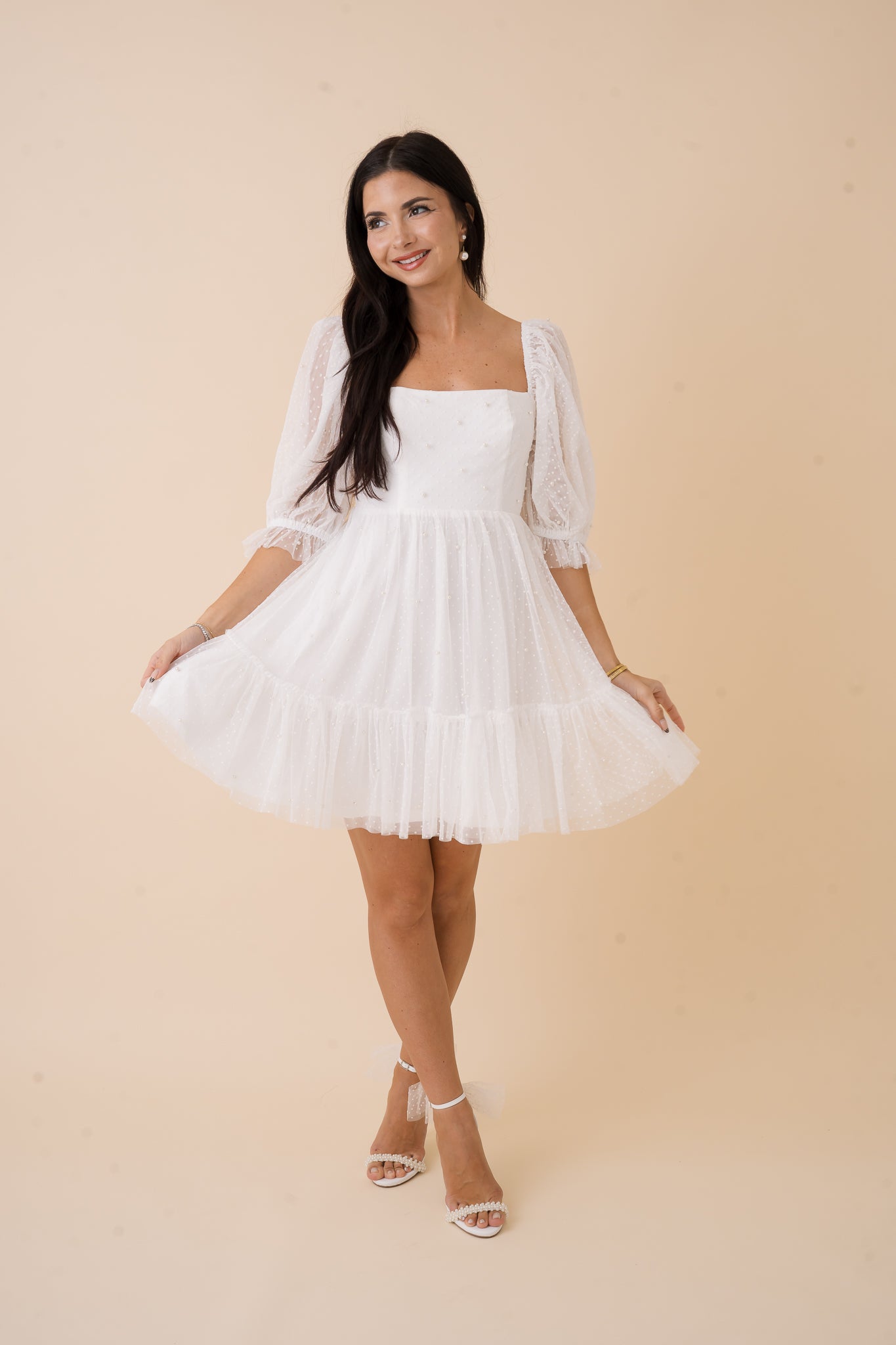 Aria Pearl Detail Dress