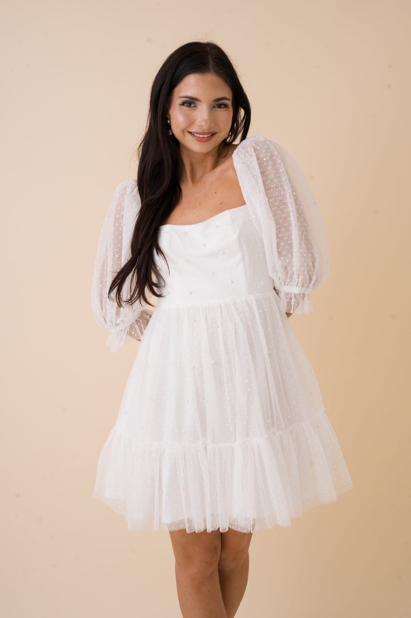 Aria Pearl Detail Dress