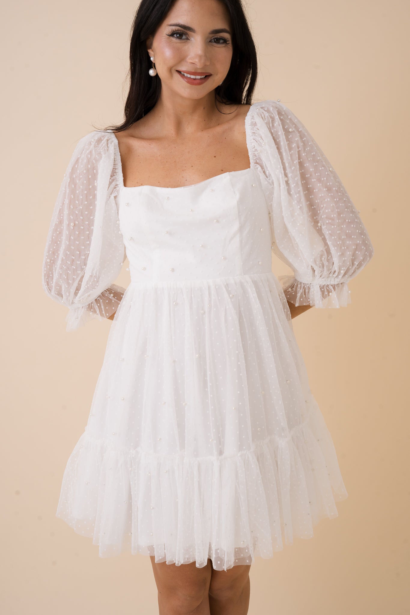Aria Pearl Detail Dress