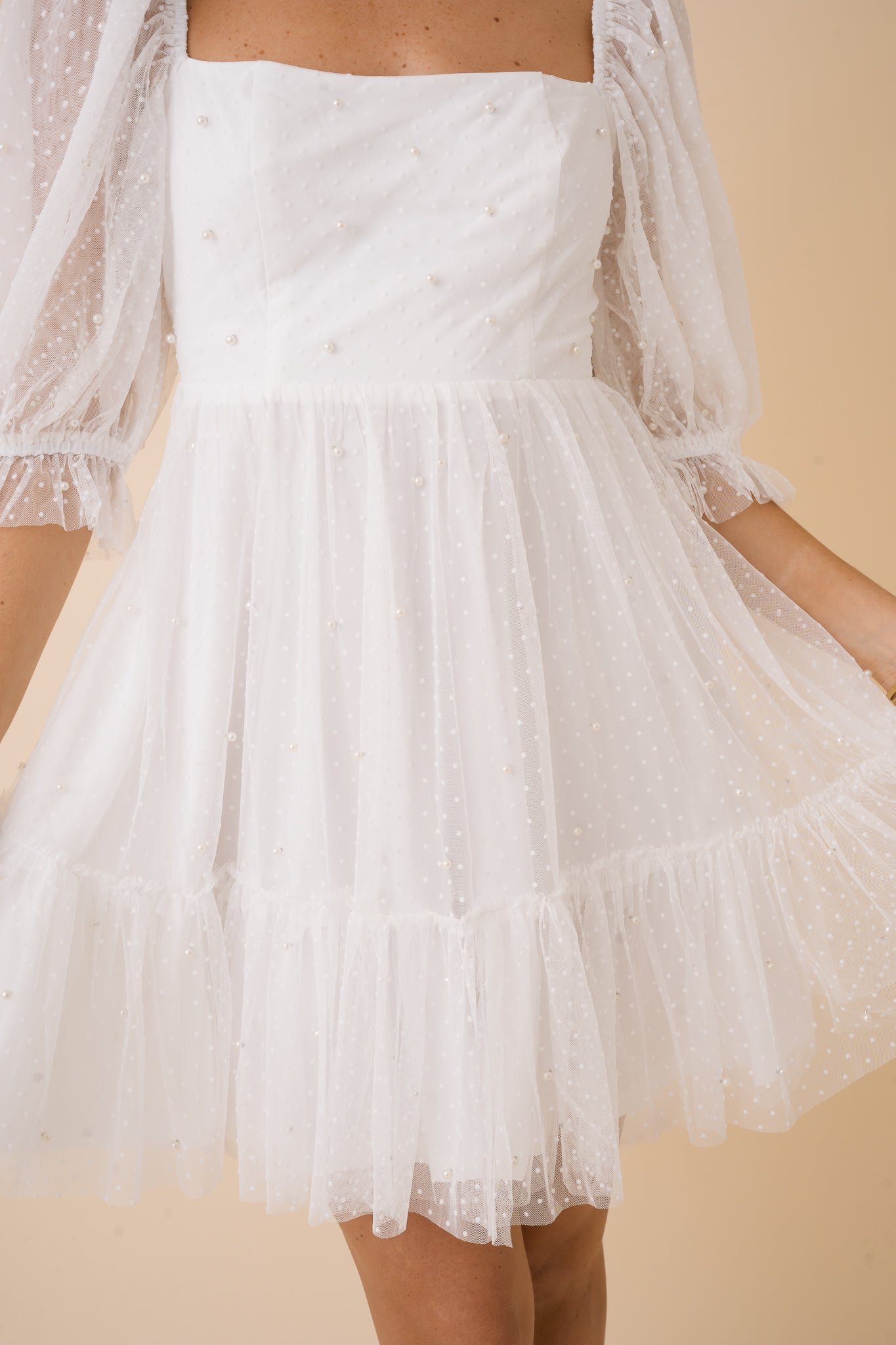 Aria Pearl Detail Dress