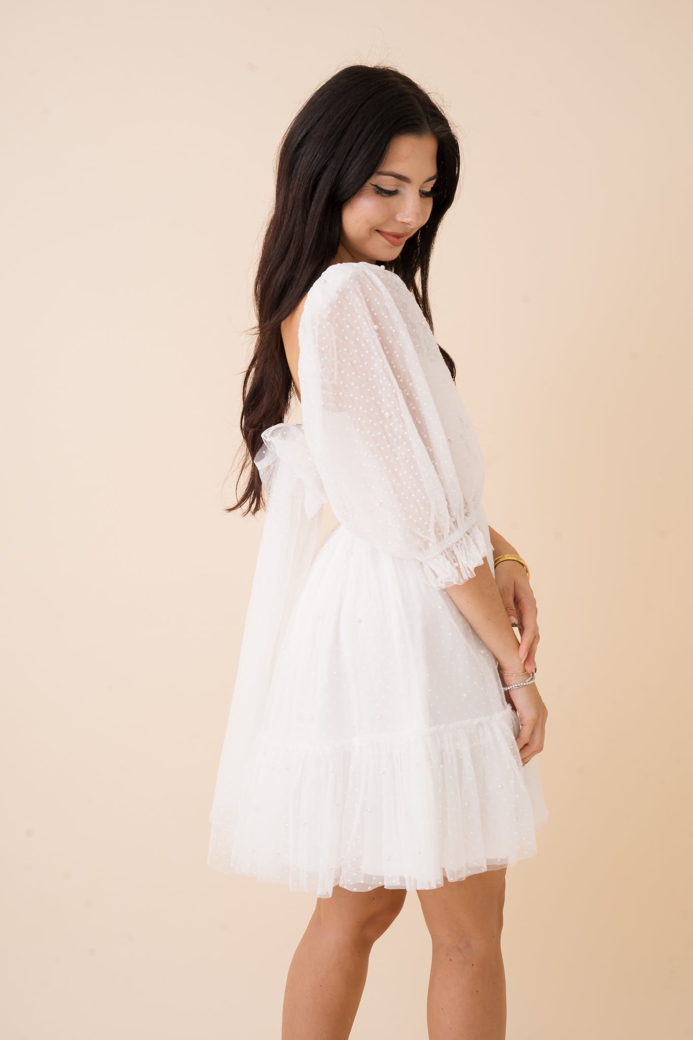 Aria Pearl Detail Dress