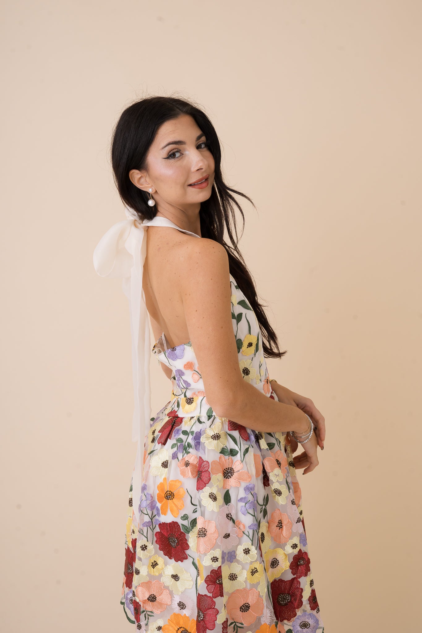 Evelyn Floral Multi Color Dress