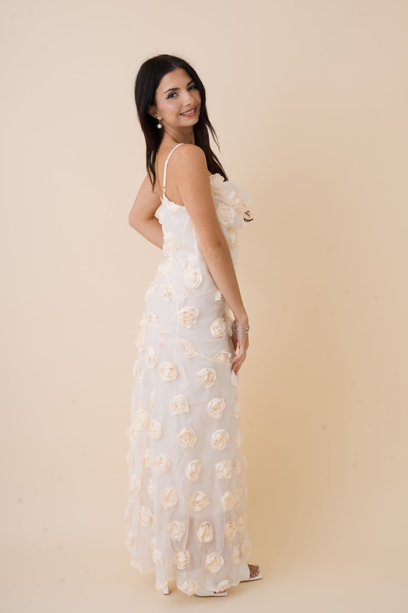 Rosette Maxi Dress
