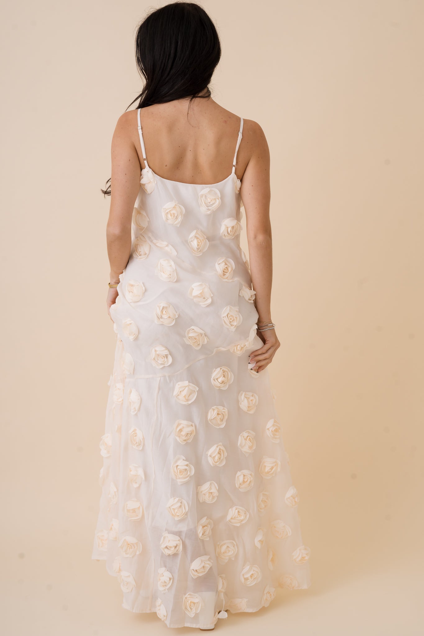Rosette Maxi Dress