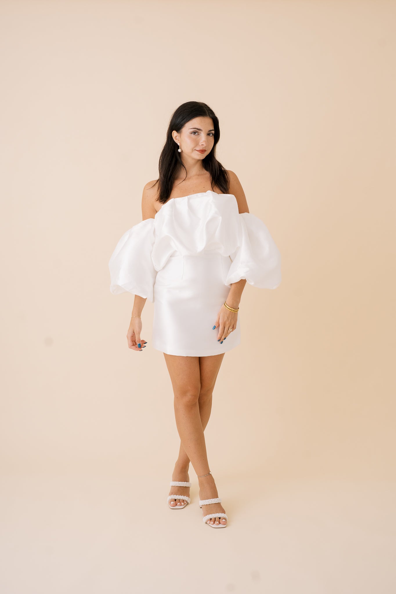 Laila Bubble Sleeve Mini Dress