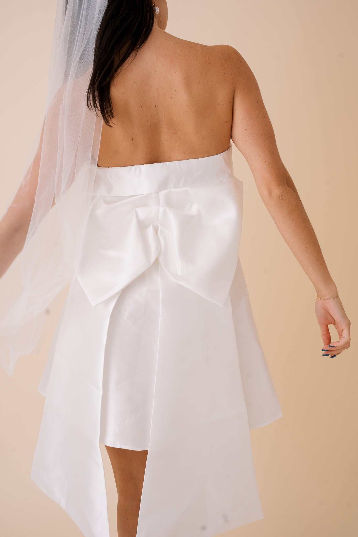 Mandy Ribbon Detail Mini Dress