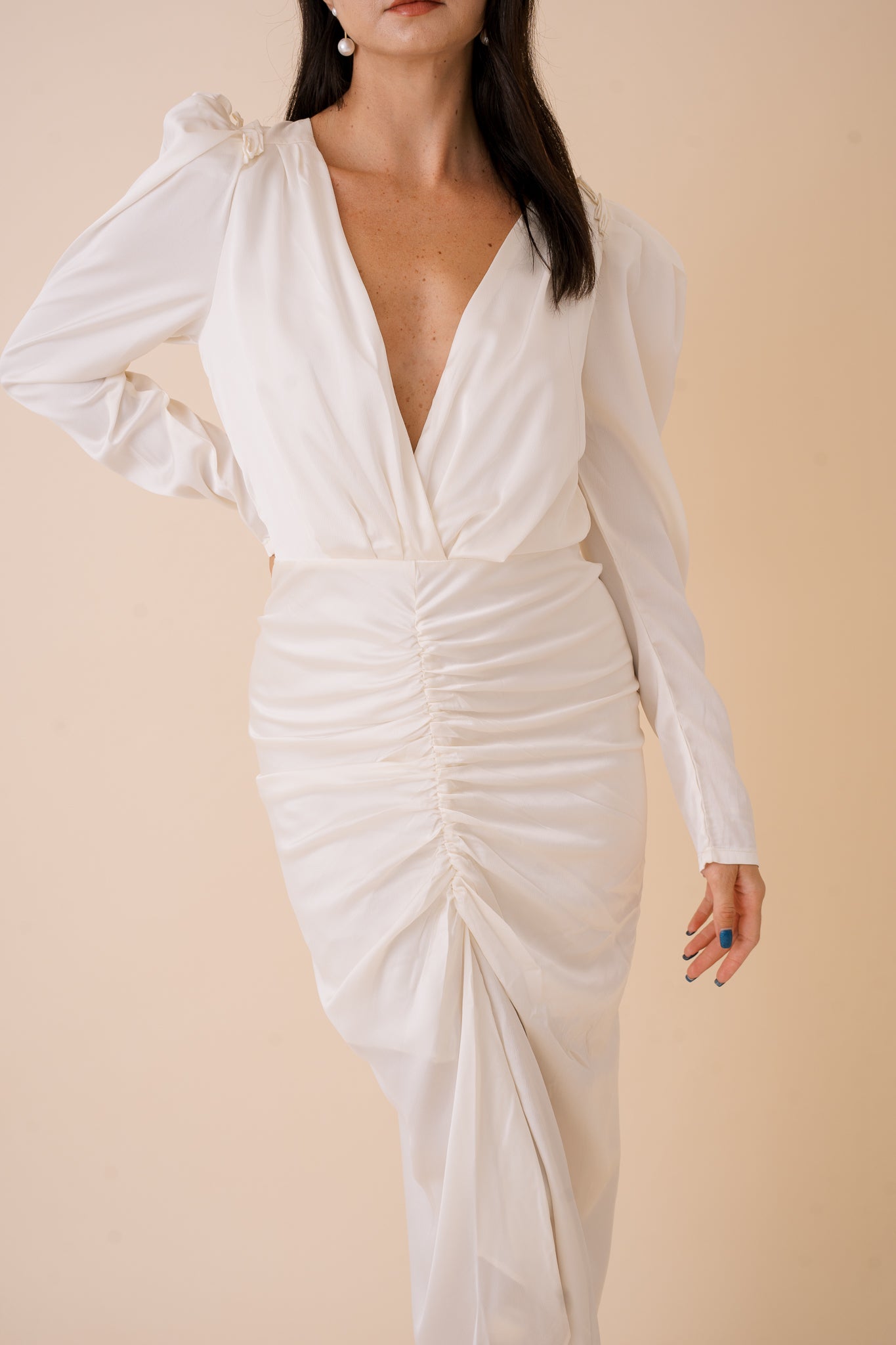 Sylvie Long Sleeve Midi Dress