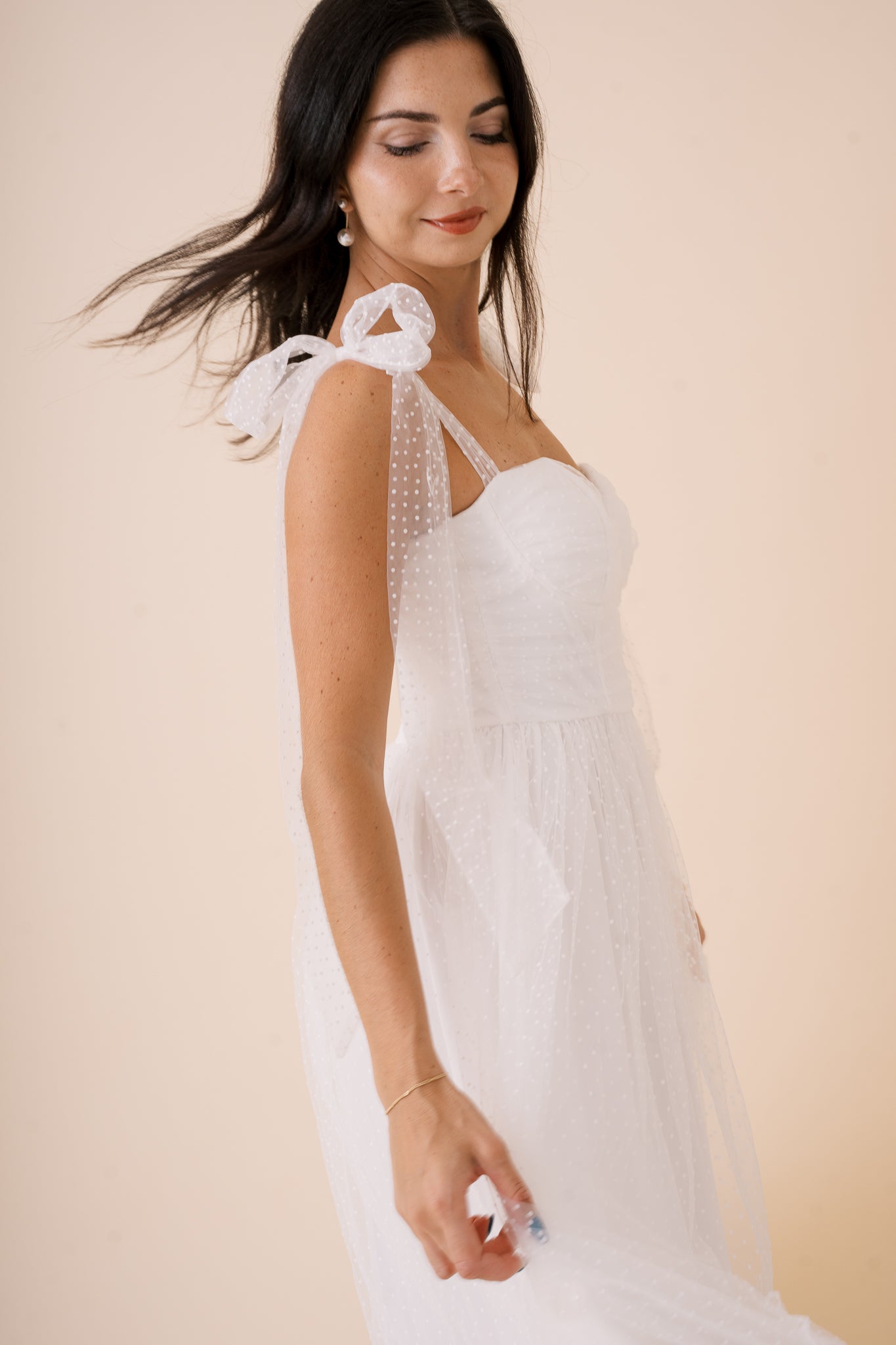 Ingrid Midi Dress with Tie Shoulder