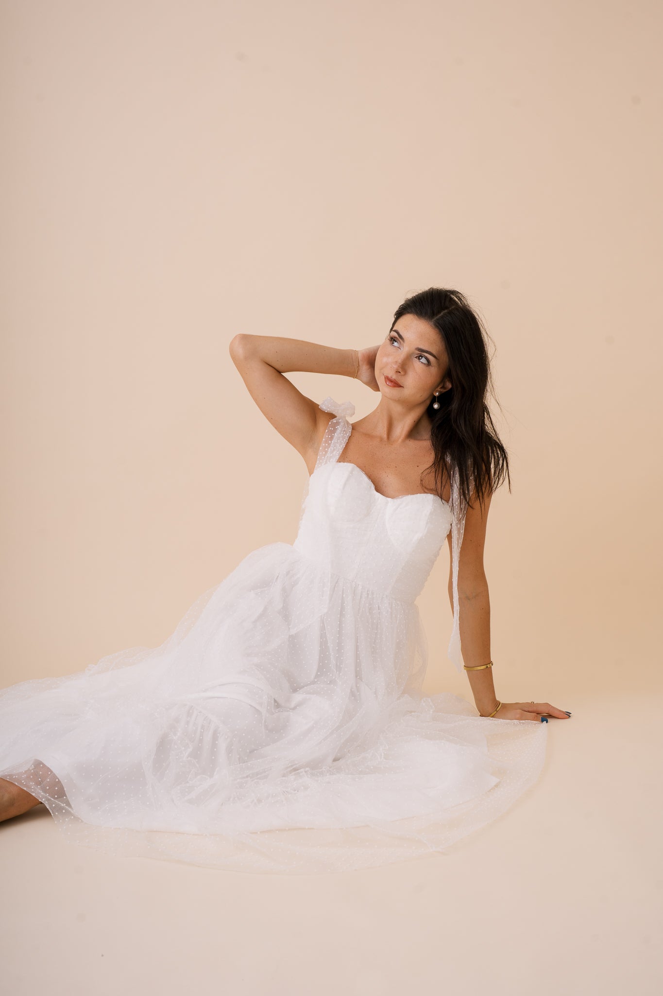 Ingrid Midi Dress with Tie Shoulder