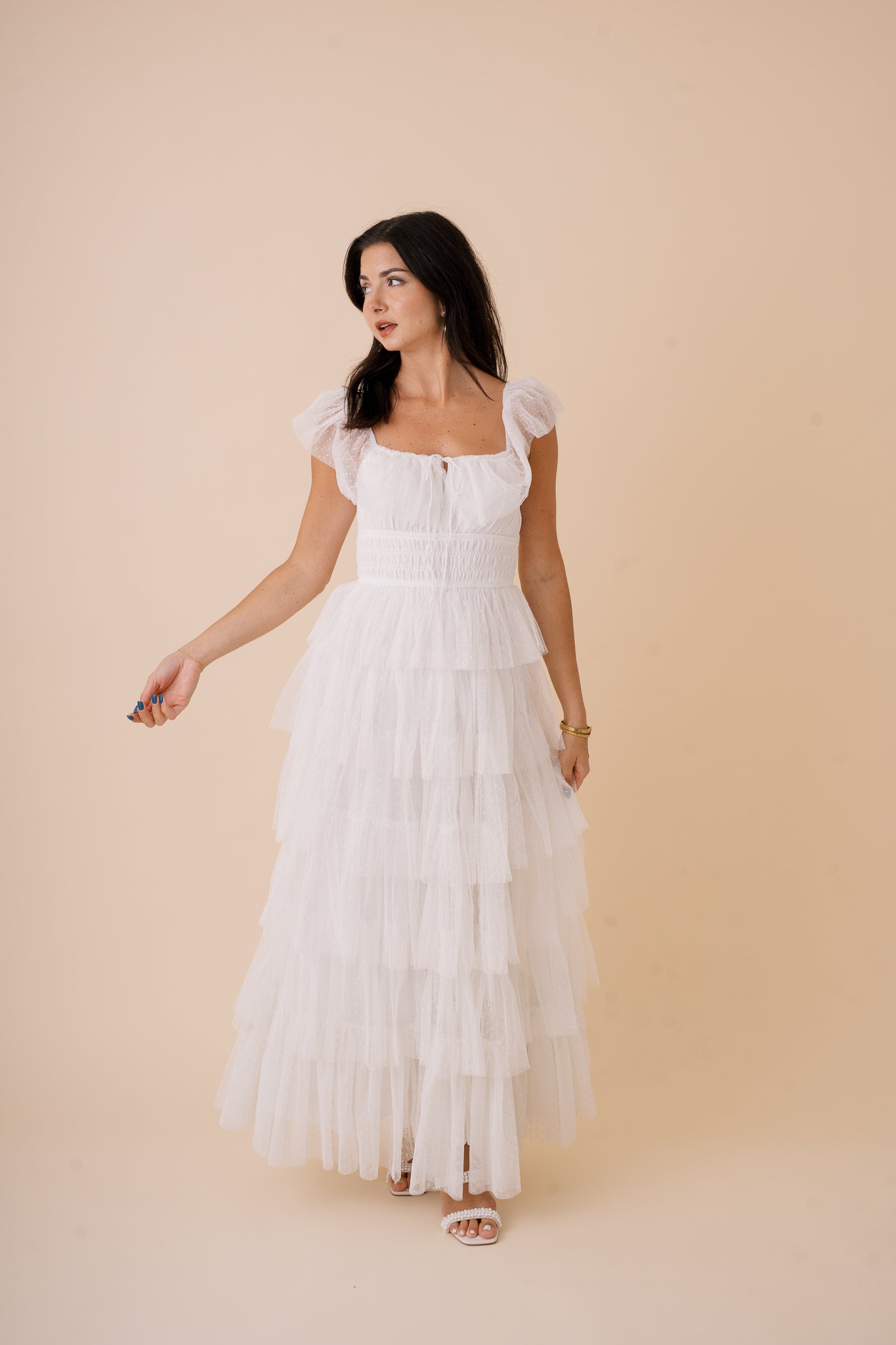 Eva Ruffle Tiered Maxi Dress