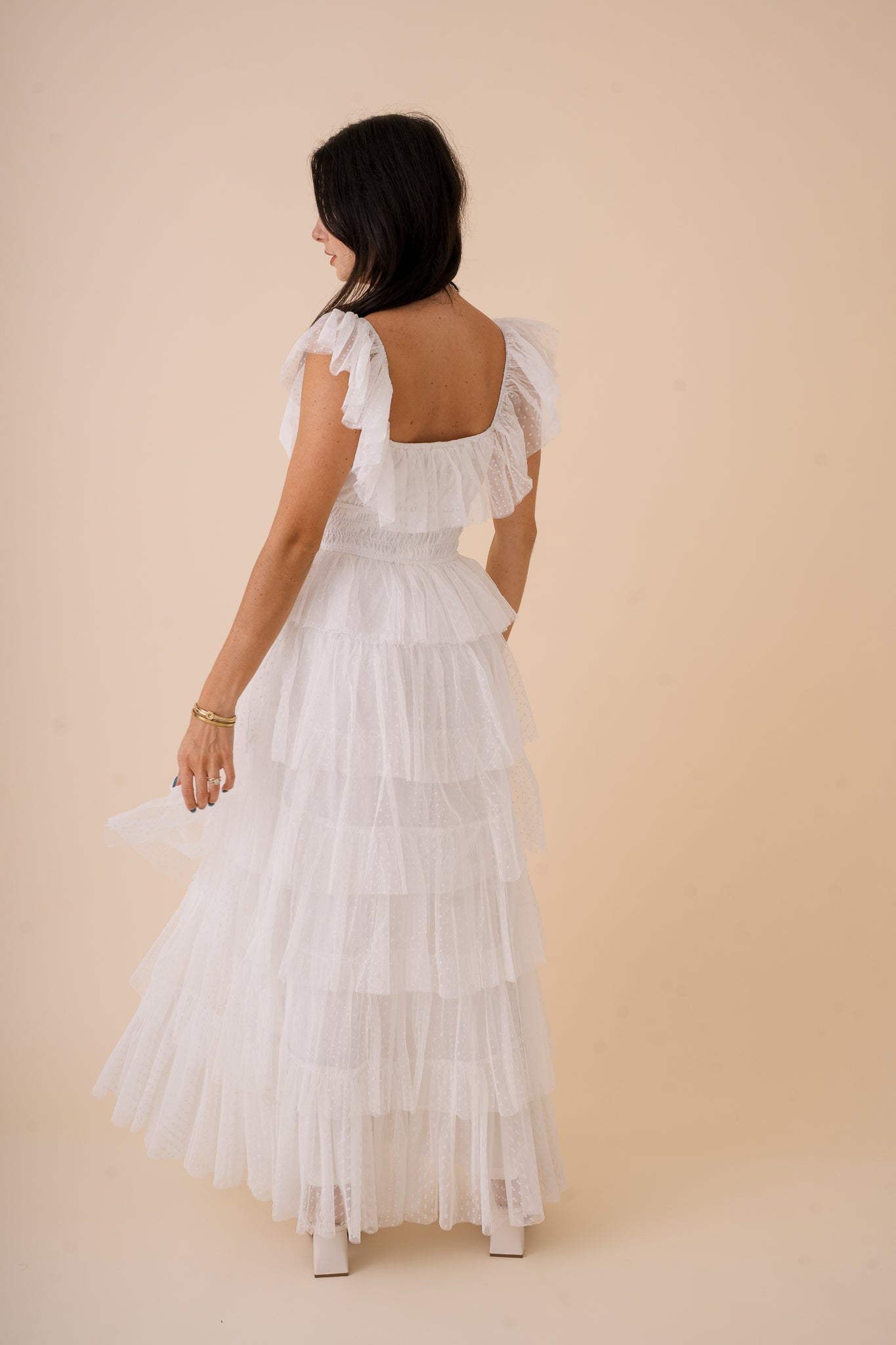 Eva Ruffle Tiered Maxi Dress