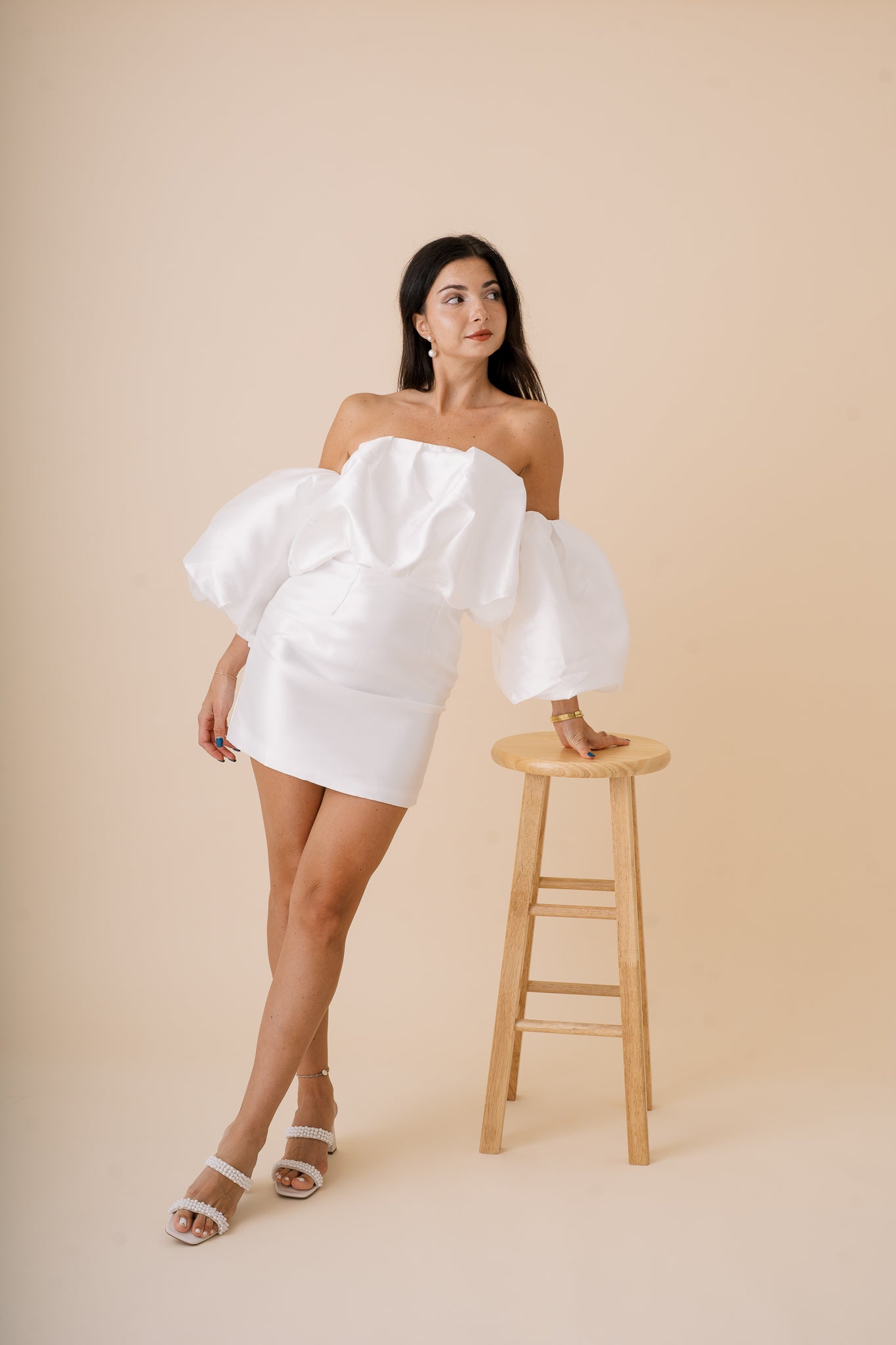Laila Bubble Sleeve Mini Dress