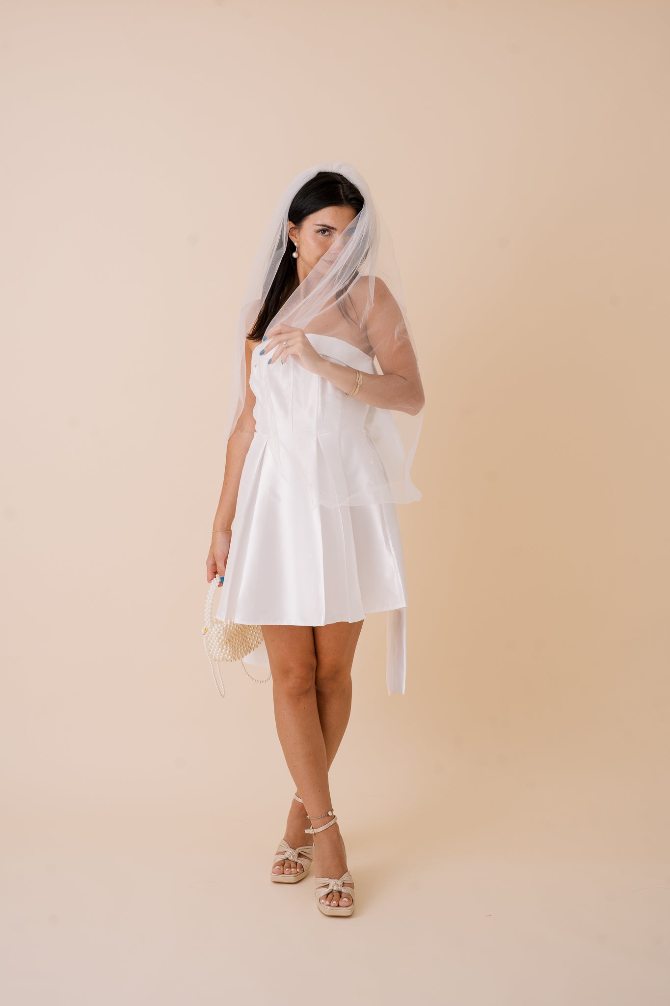 Mandy Ribbon Detail Mini Dress