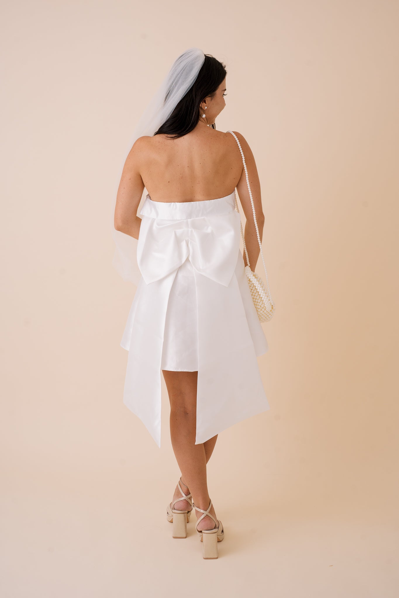 Mandy Ribbon Detail Mini Dress