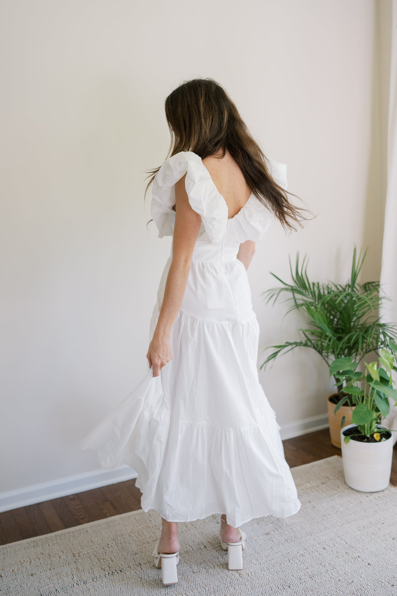 Puff Sleeve Maxi Dress