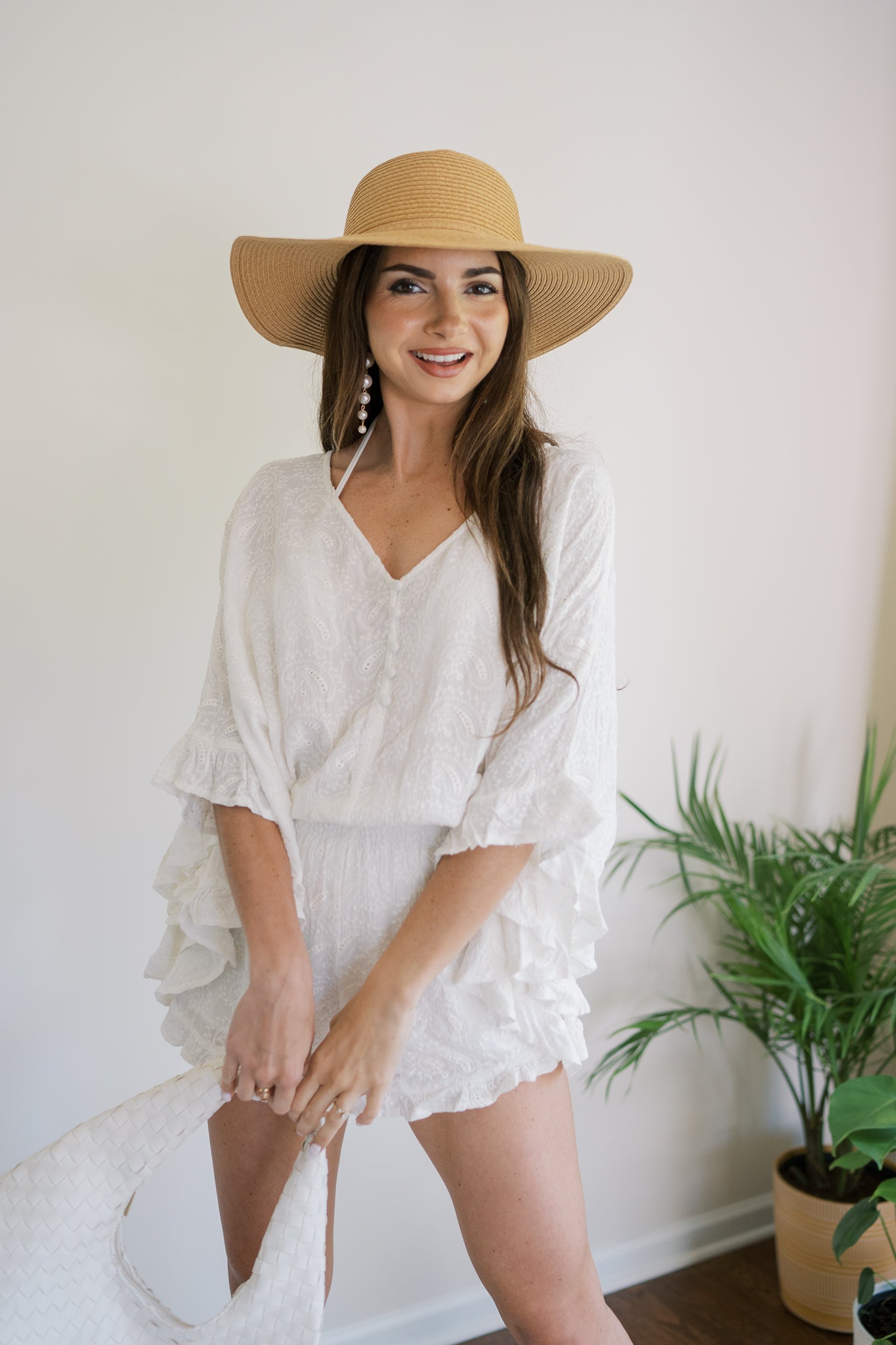 Paisley Eyelet Romper