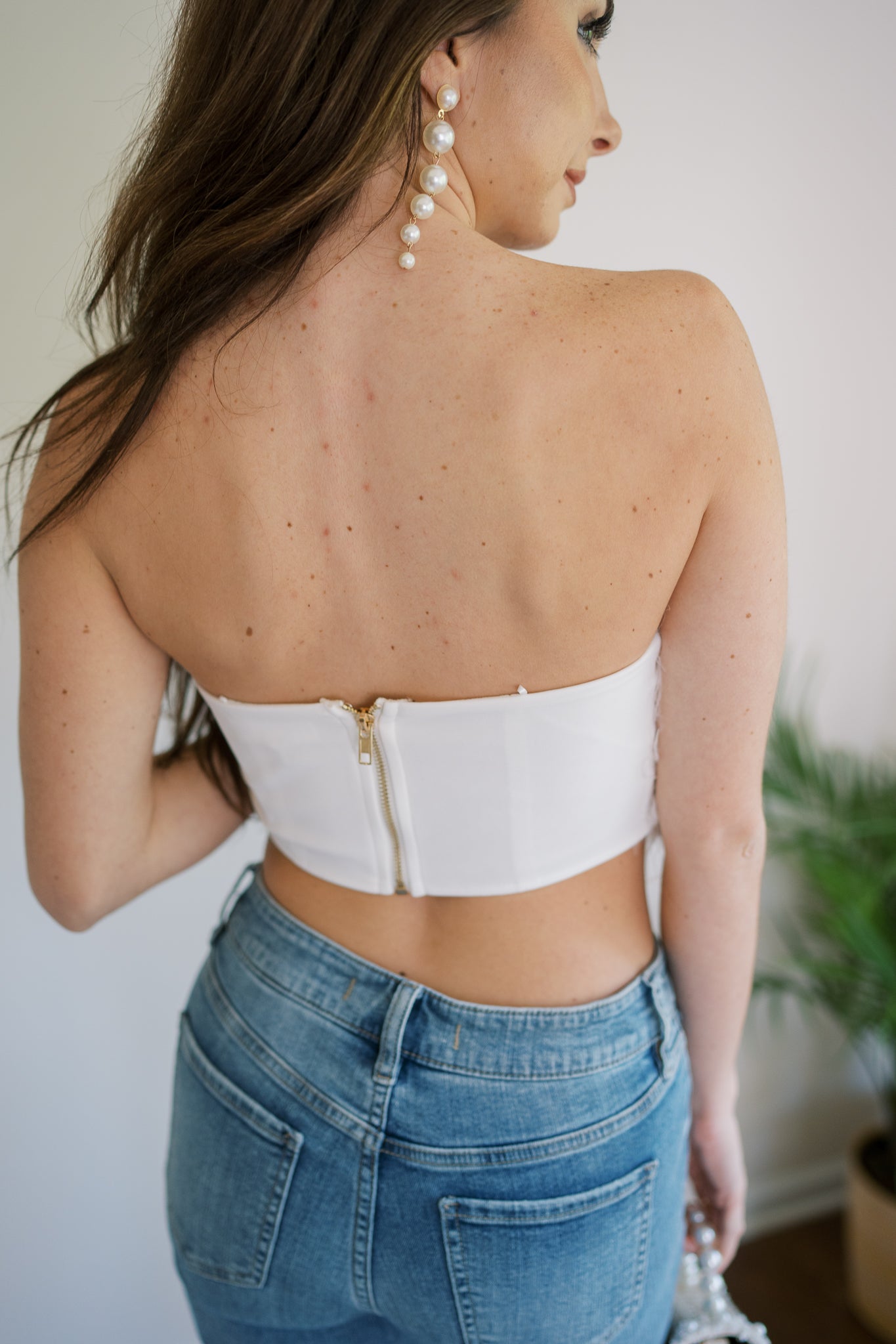 Feather Tube Top