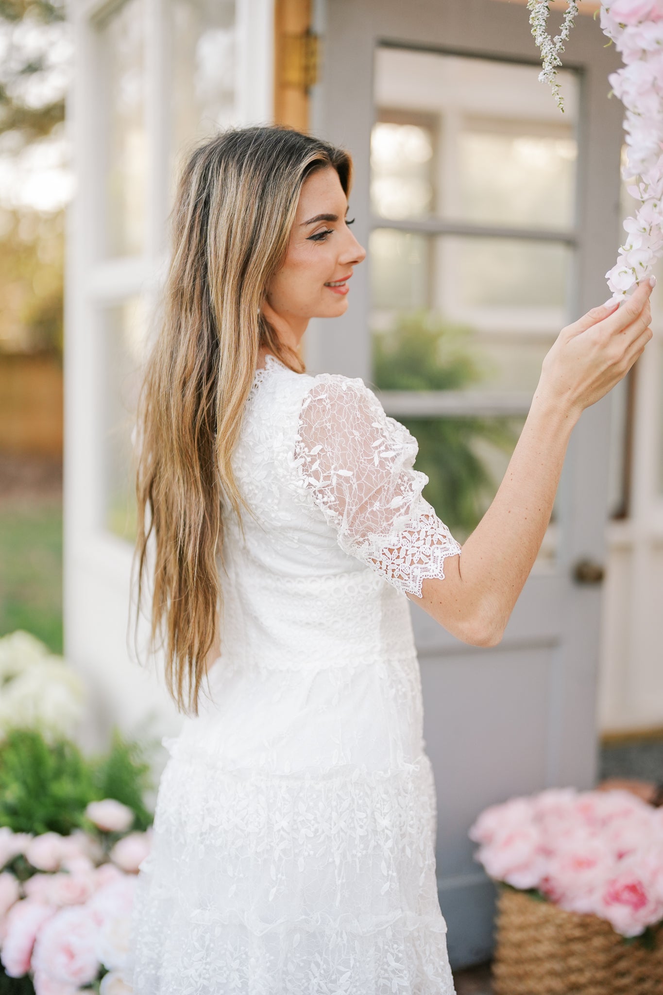 Kellie White Lace Mini Dress