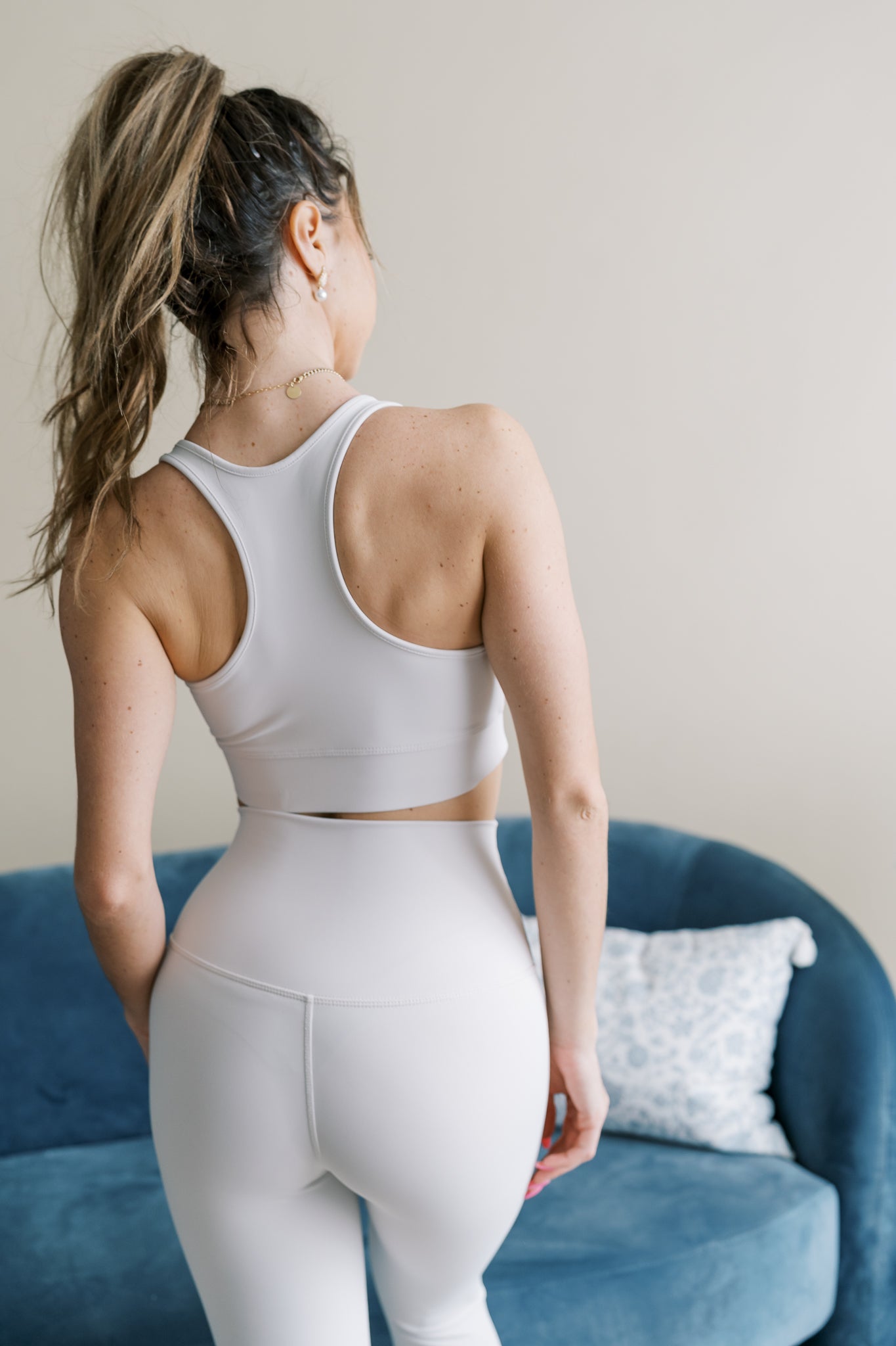 Bone Colored Legging and Bra Set