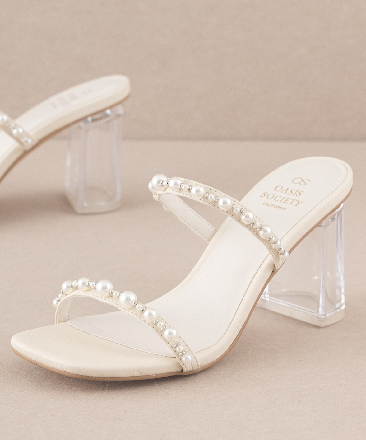 Mae Strappy Pearl Heel US 8.5 Mae Strappy Pearl Heel US 8.5