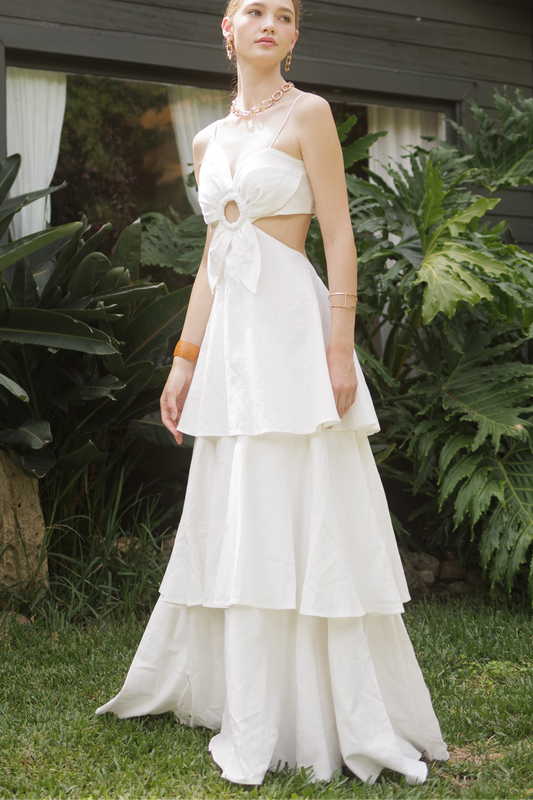 Ava Linen Maxi Dress