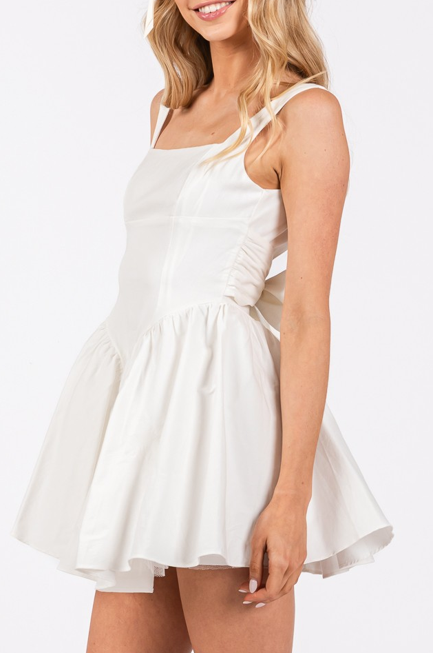 Zara Cotton Mini Dress – Little White Dress