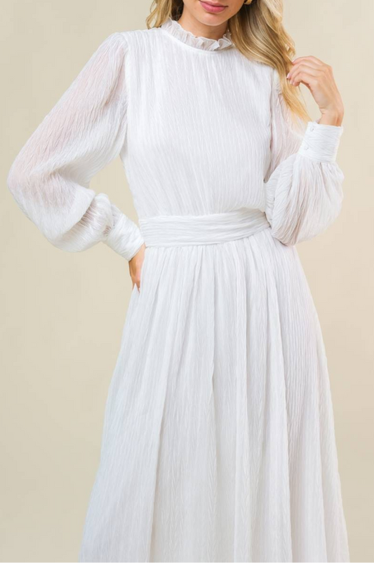 Dove Lightweight crepe Midi Dress