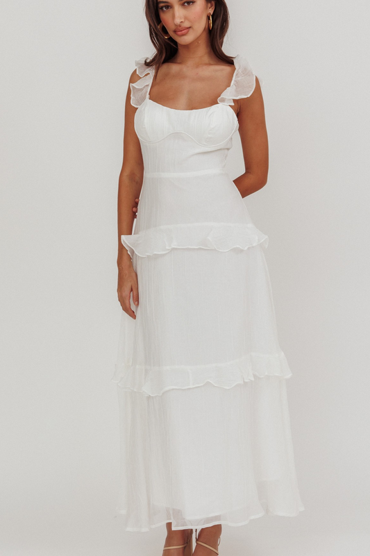Olivia Cotton Organza Midi Dress