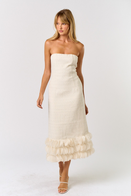 Leia Tweed Maxi Dress