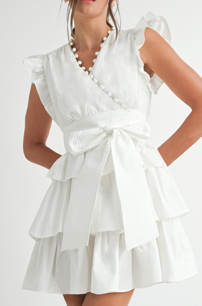 lena mini dress ivory Sleeveless Mini Lena Romper in Ivory Linen | XL