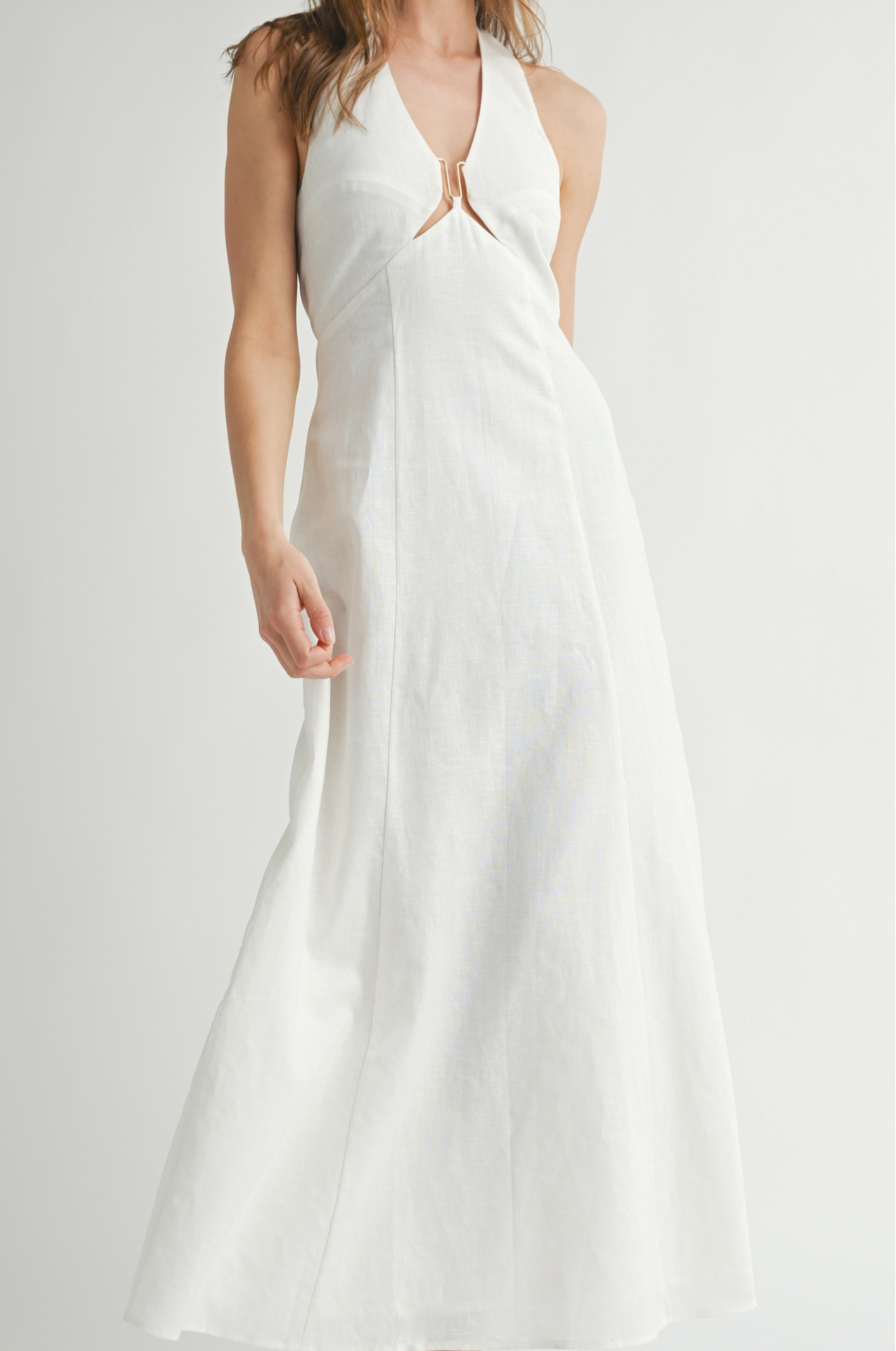 Modern Linen Maxi Dress S Modern Linen Maxi Dress S