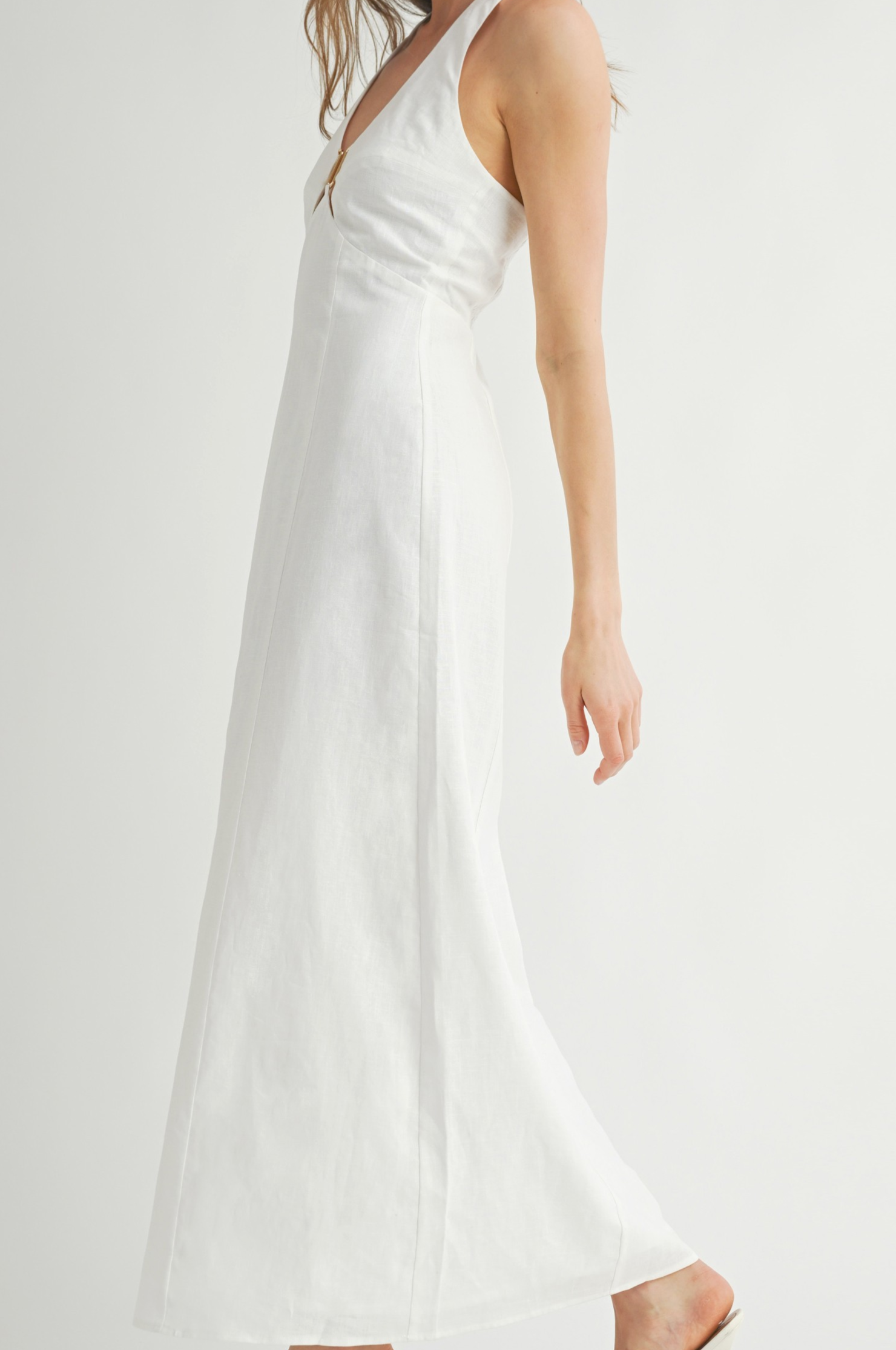 white linen dress size 18 Sunday Saint-Tropez