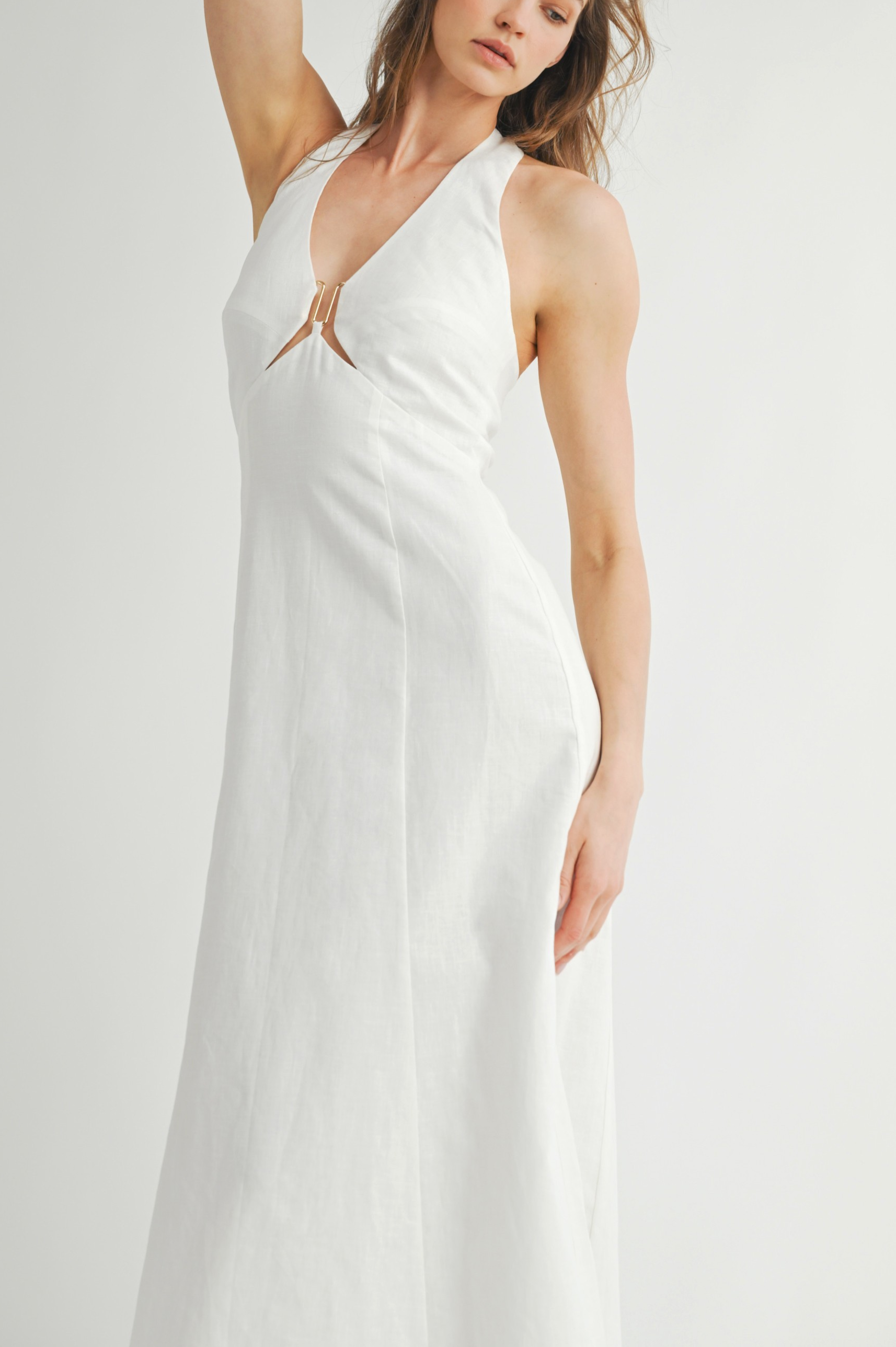 Modern Linen Maxi Dress S Modern Linen Maxi Dress S