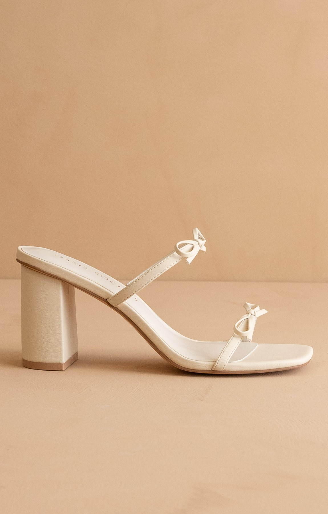 The Wendy Double Strap Bow Heels