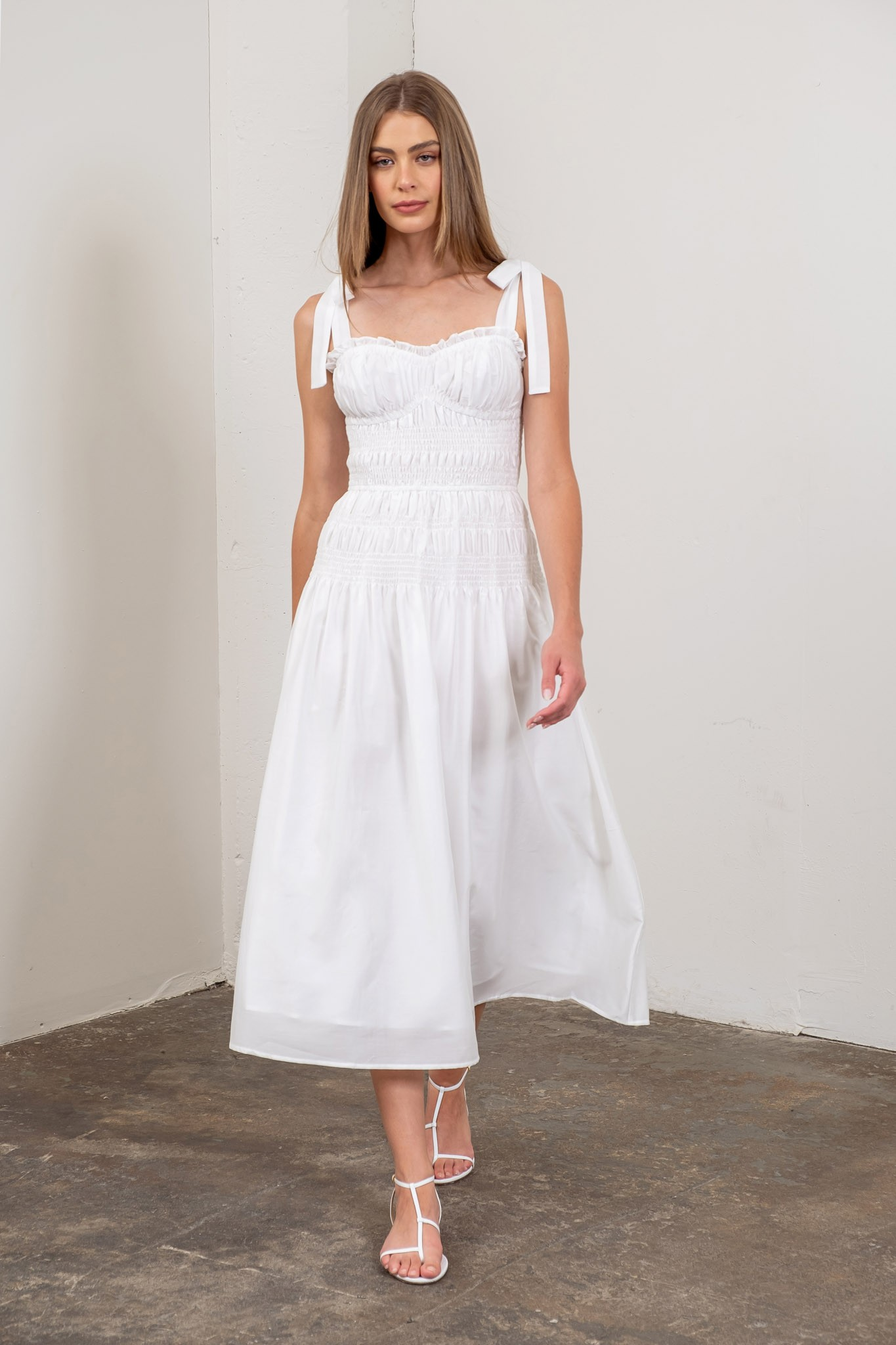 Tatum Linen Midi Dress